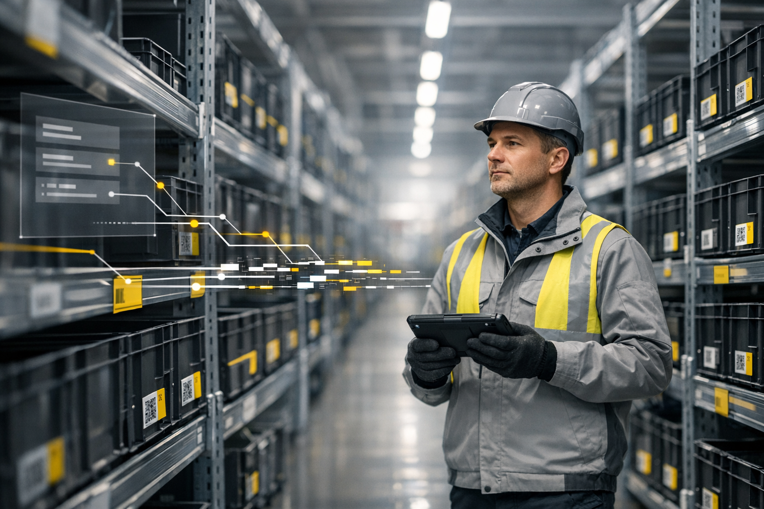 Wie Medienbrüche in der Produktionslogistik Suchzeiten hochtreiben