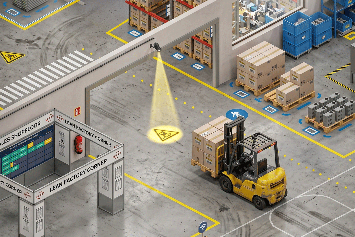 Bodenmarkierungen im Logistikzentrum richtig planen