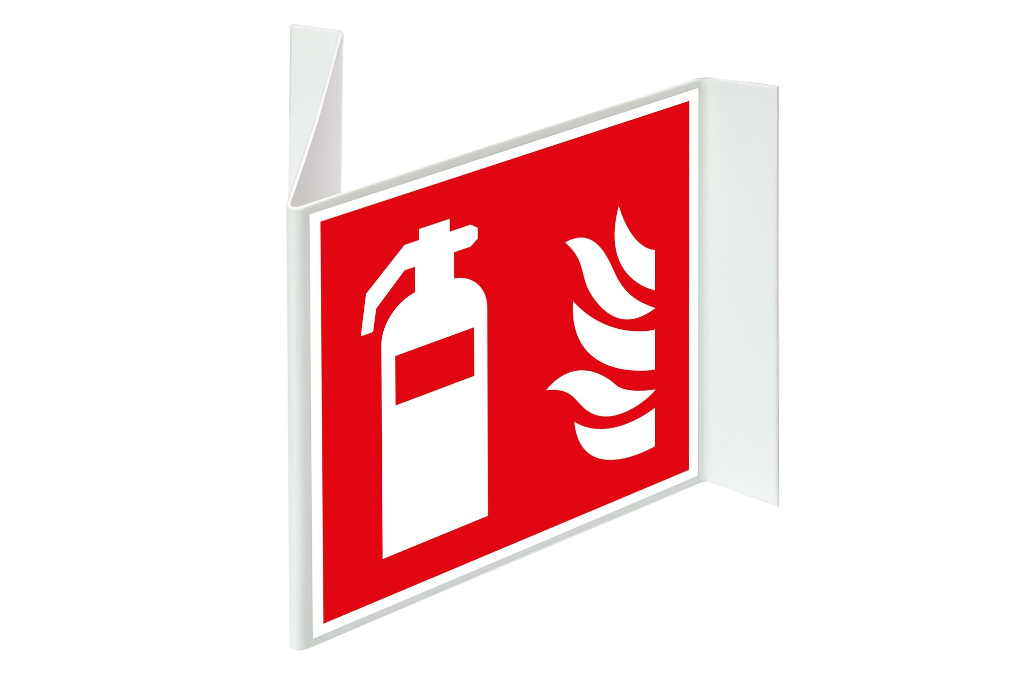 Glow-in-the-dark fire safety sign, angle sign, firefighting equipment ...